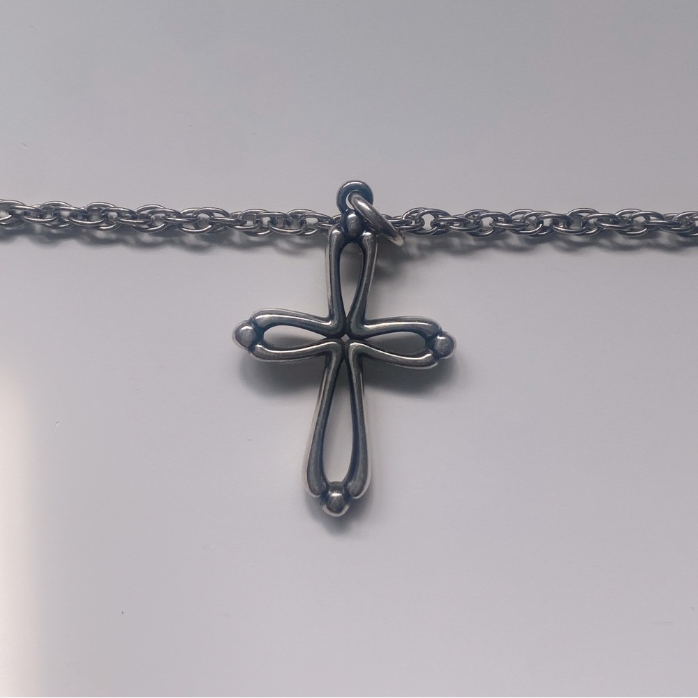 James Avery Sterling Silver Cross Pendant Necklace